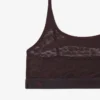 Crocodile Accent Mesh Bralette