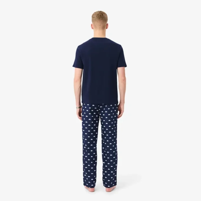 Crocodile Print Cotton Pajama Set