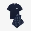 Crocodile Print Cotton Pajama Set