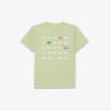 Crocodile Print Cotton T-Shirt