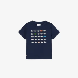 Crocodile Print Cotton T-Shirt
