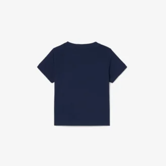 Crocodile Print Cotton T-Shirt