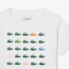 Crocodile Print Cotton T-Shirt