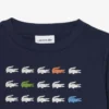 Crocodile Print Cotton T-Shirt