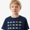 Crocodile Print Cotton T-Shirt