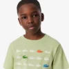 Crocodile Print Cotton T-Shirt