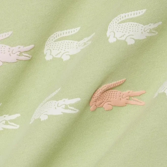 Crocodile Print Cotton T-Shirt