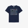 Crocodile Print Cotton T-Shirt