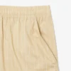 Crocodile Print Stripe Cotton Shorts