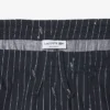 Crocodile Print Stripe Cotton Shorts