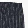 Crocodile Print Stripe Cotton Shorts