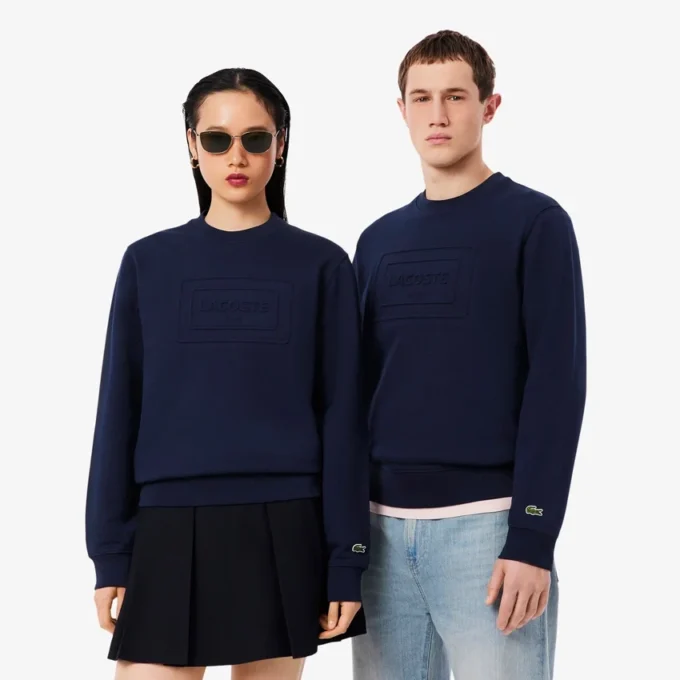 Embossed Fleece Sweatshirt