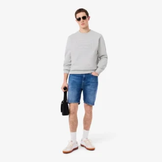 Embossed Fleece Sweatshirt
