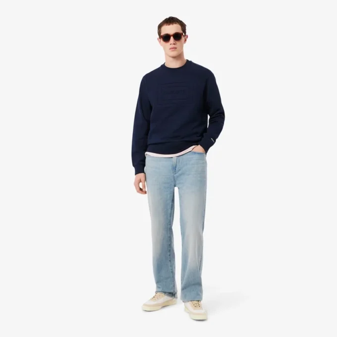 Embossed Fleece Sweatshirt