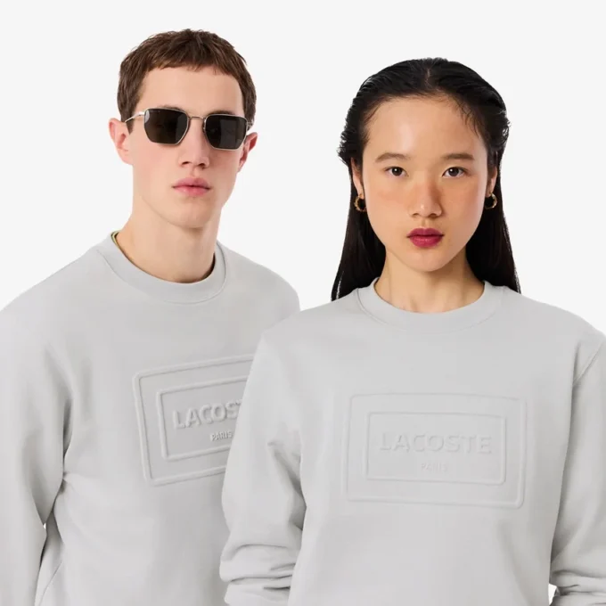 Embossed Fleece Sweatshirt