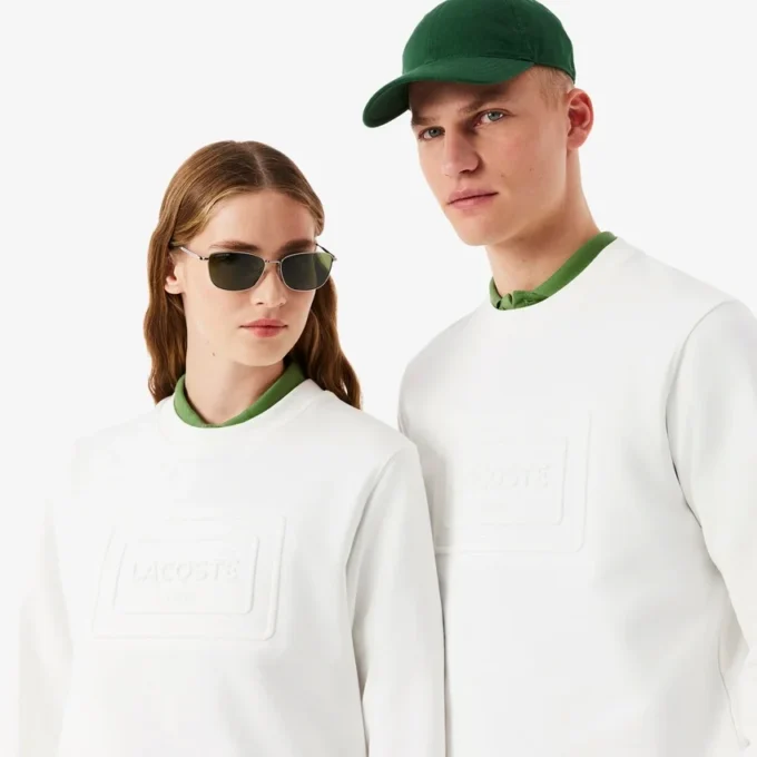 Embossed Fleece Sweatshirt