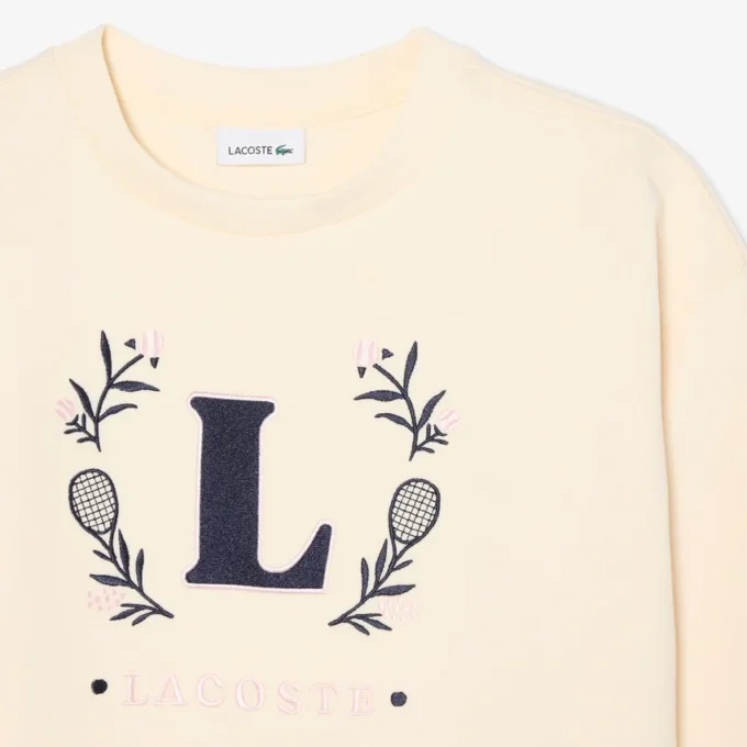 Embroidered Badge Neoprene Sweatshirt
