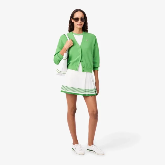 Fluid Crepe Pleated Skirt