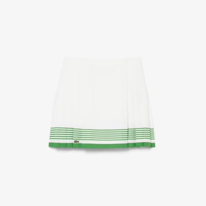 Fluid Crepe Pleated Skirt