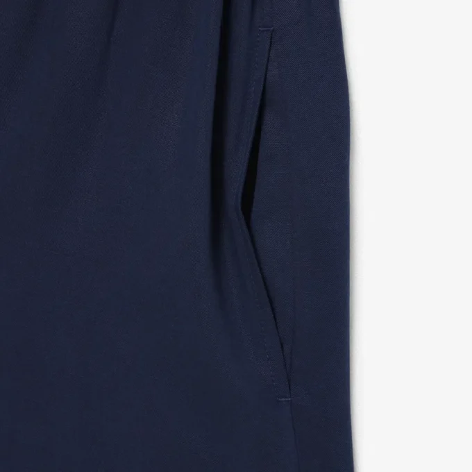 Fluid Linen Blend Shirt Dress