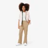 Girls’ Cotton Twill Cargo Pants