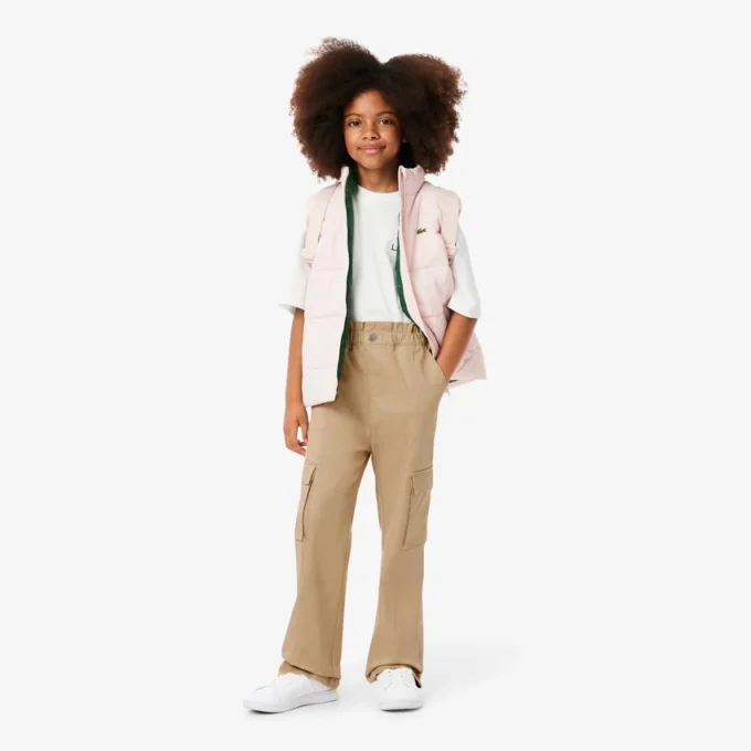 Girls’ Cotton Twill Cargo Pants