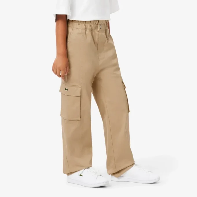 Girls’ Cotton Twill Cargo Pants