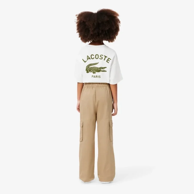 Girls’ Cotton Twill Cargo Pants