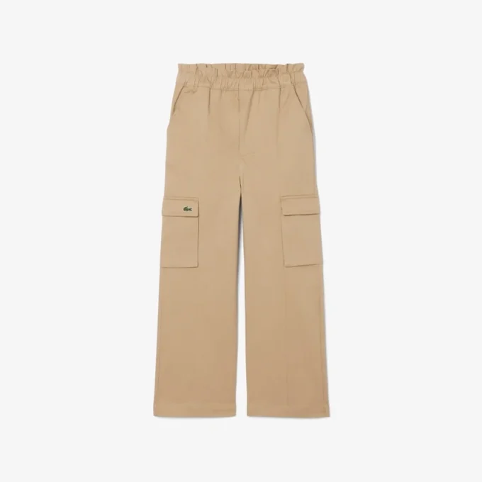 Girls’ Cotton Twill Cargo Pants