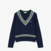 Girls’ Cotton V-Neck Sweater Vest