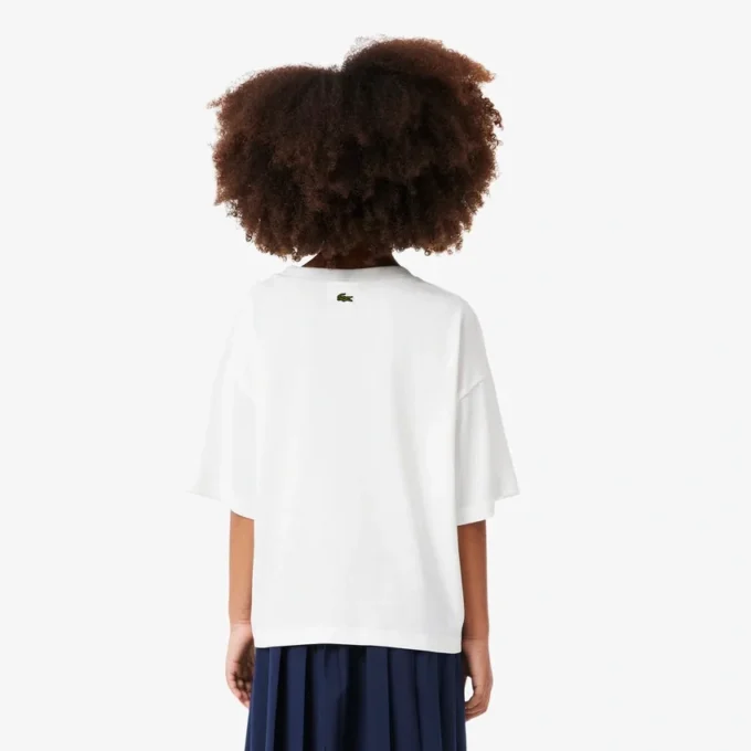 Girls’ Oversized Print Cotton T-Shirt