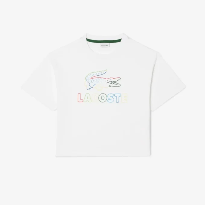 Girls’ Oversized Print Cotton T-Shirt