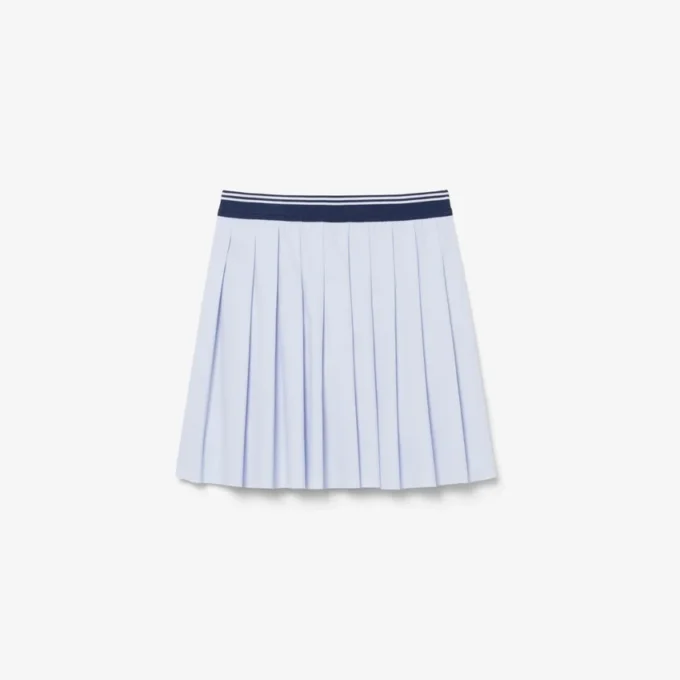 Girls’ Oxford Cotton Pleated Skirt