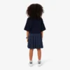 Girls’ Oxford Cotton Pleated Skirt