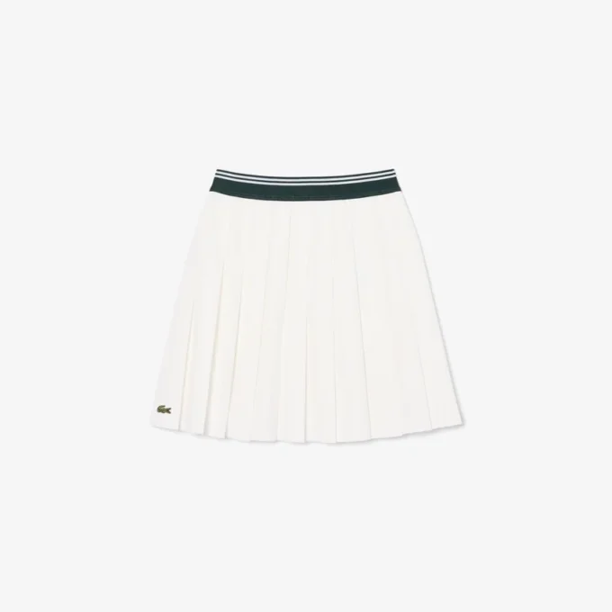 Girls’ Oxford Cotton Pleated Skirt