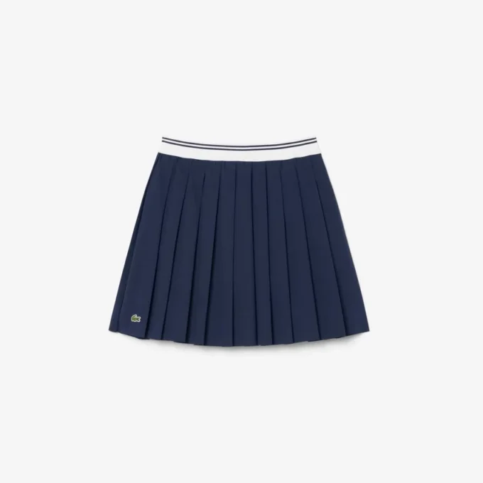 Girls’ Oxford Cotton Pleated Skirt