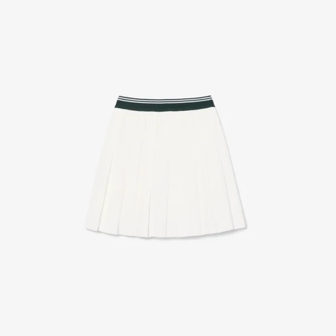 Girls’ Oxford Cotton Pleated Skirt