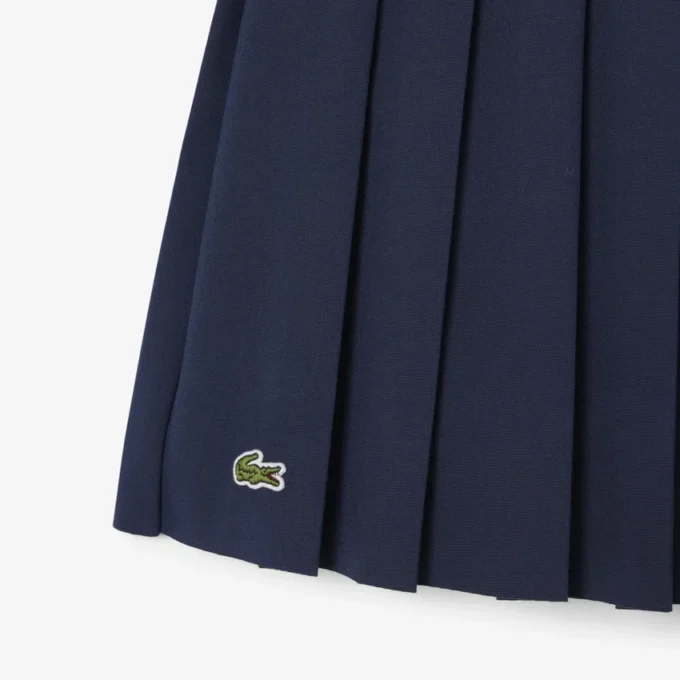Girls’ Oxford Cotton Pleated Skirt