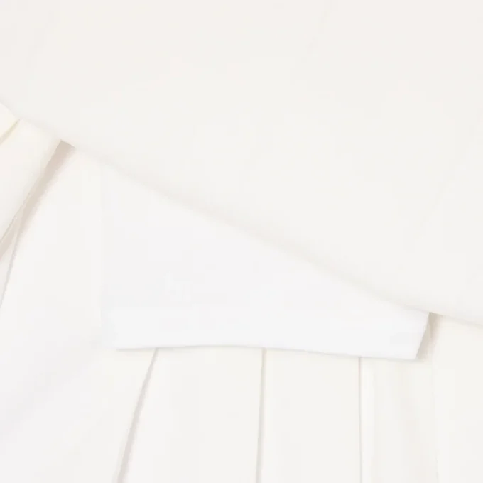 Girls’ Oxford Cotton Pleated Skirt