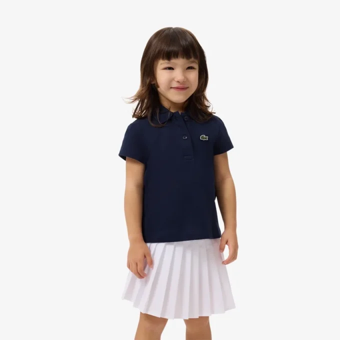 Girls’ Scalloped Collar Piqua Polo