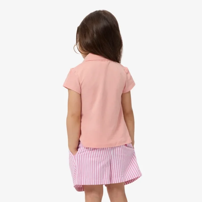 Girls’ Scalloped Collar Piqua Polo