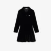 Girls’ Shiny Stretch Velour Polo Dress