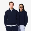 High Neck Embossed Zipped Sweatshirt