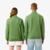 High Neck Embossed Zipped Sweatshirt