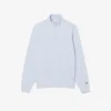 High Neck Embossed Zipped Sweatshirt