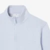 High Neck Embossed Zipped Sweatshirt