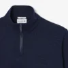 High Neck Embossed Zipped Sweatshirt