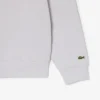 High Neck Embossed Zipped Sweatshirt