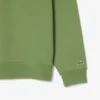 High Neck Embossed Zipped Sweatshirt