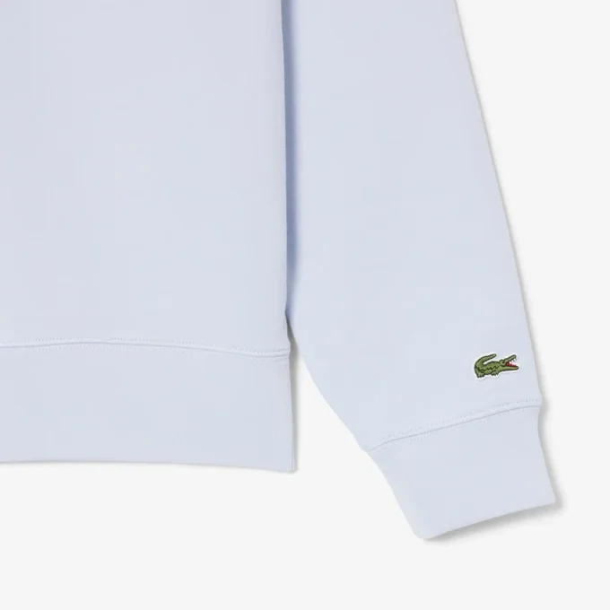 High Neck Embossed Zipped Sweatshirt